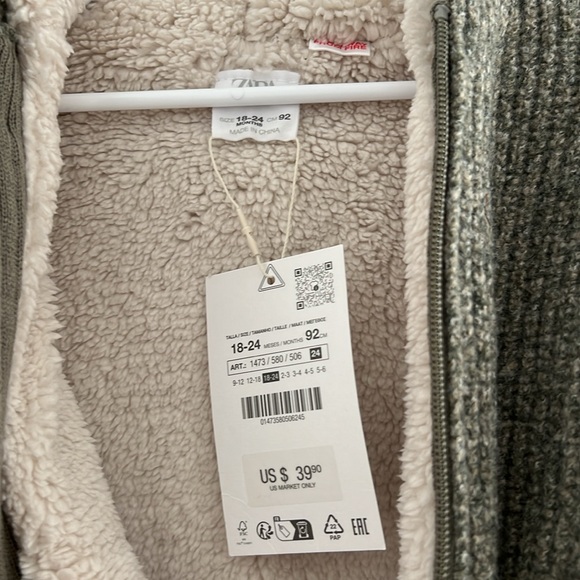 Zara Baby/toddler Fleece Jacket - Picture 2 of 4